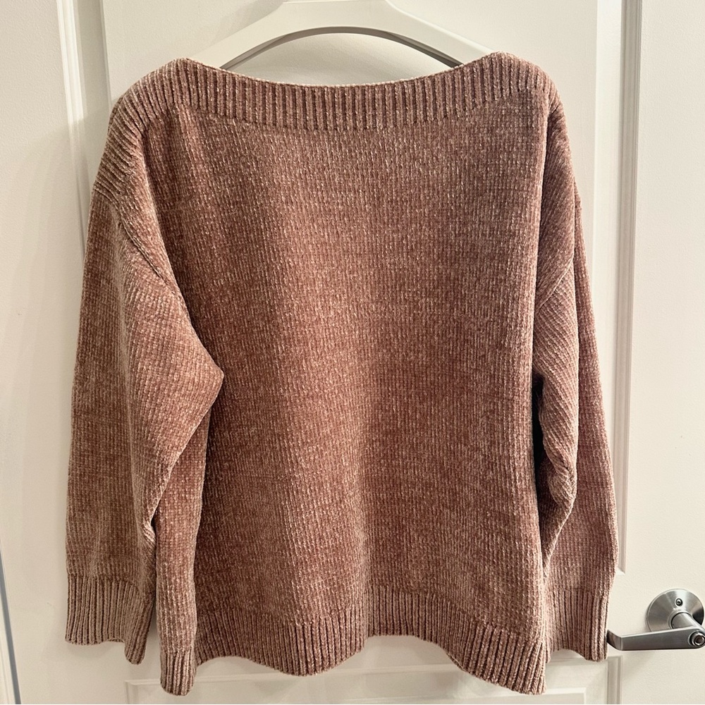 Tommy Bahama Luna Chenille Boatneck Sweater in Caramel Size XL